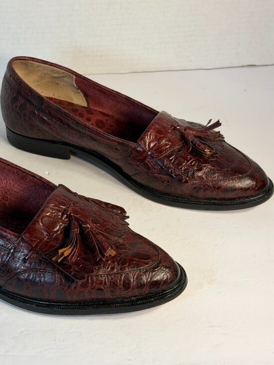 Men\'s Brown Tassel size 9D Loafers main image 6
